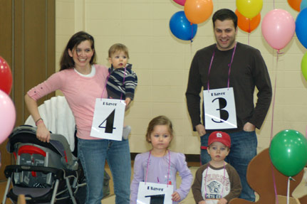 Family Playing Candy Land Together